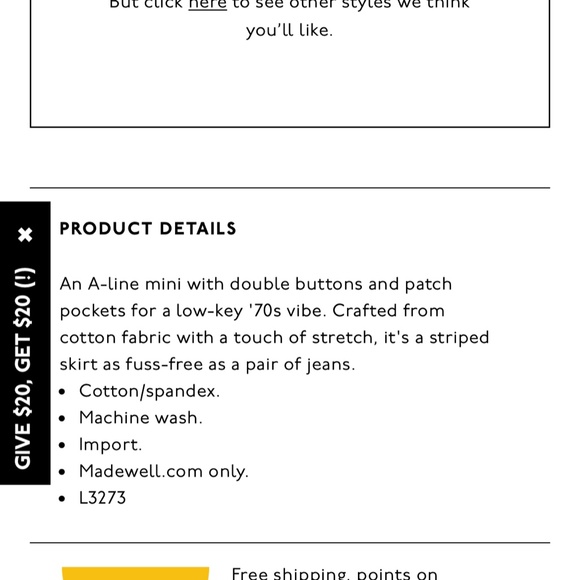 Madewell Stretch A-Line Mini Skirt in Navy Stripe size 6 - Picture 8 of 12